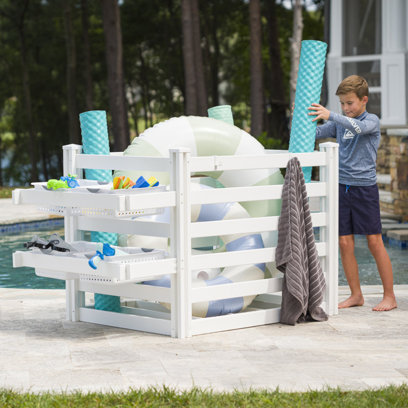 Container for pool toys discount